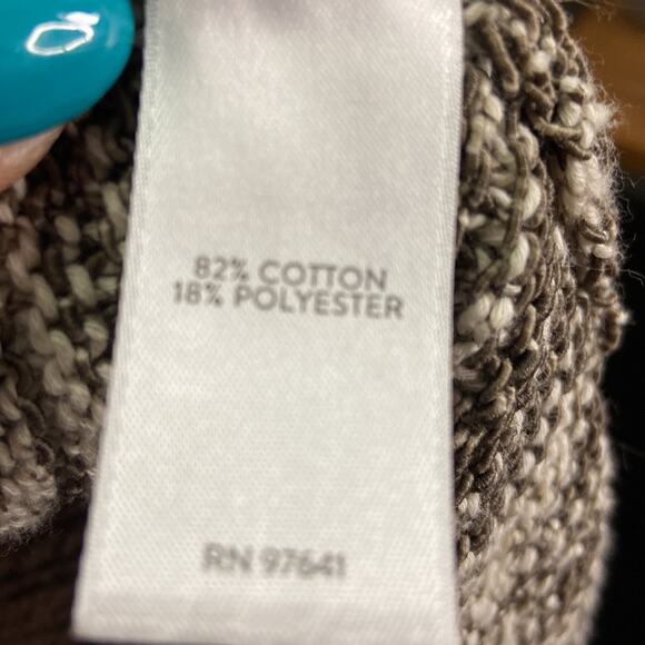 Pure Jill Women Neutral Open Sweater Cardigan Size M - Picture 7 of 7